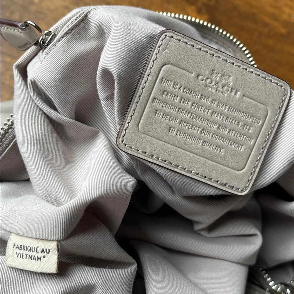 Coach Colette Shoulder Satchel f33806 Gray Birch - Picture 14 of 16